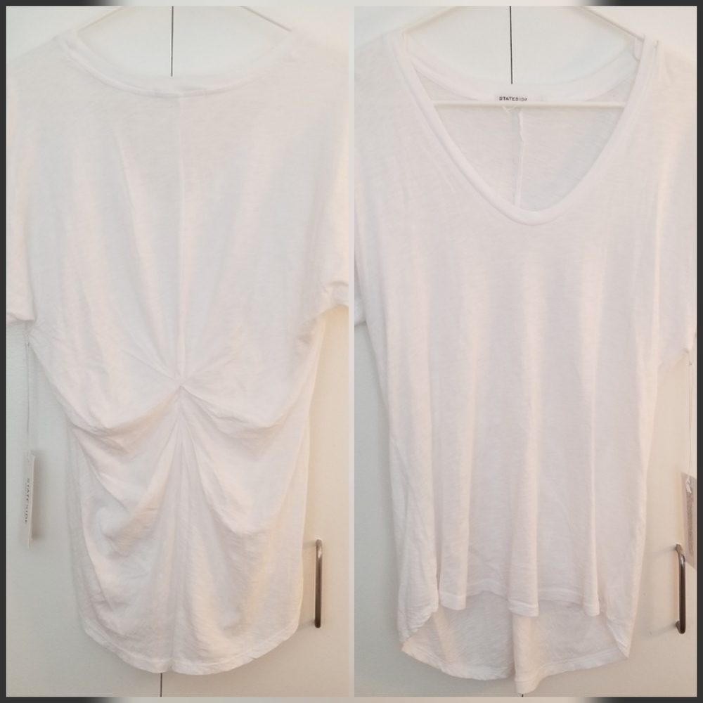 Anthropologie Stateside Classic Back Twist Tee